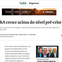 M&A cresce acima do nvel pr-crise